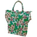 Floral Pattern Buckle Top Tote Bag View1