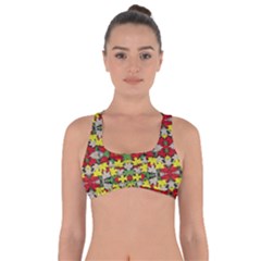 Leaves Pattern Got No Strings Sports Bra by ExtraGoodSauce