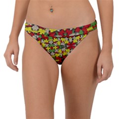 Leaves Pattern Band Bikini Bottom by ExtraGoodSauce