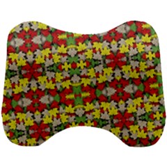 Leaves Pattern Head Support Cushion by ExtraGoodSauce