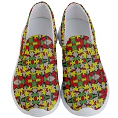 Leaves Pattern Men s Lightweight Slip Ons by ExtraGoodSauce