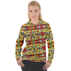 Leaves Pattern Women s Overhead Hoodie