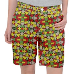 Leaves Pattern Pocket Shorts by ExtraGoodSauce