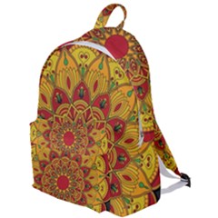 Mandela Flower Orange And Red The Plain Backpack by ExtraGoodSauce