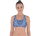 Mandela Flower Cross String Back Sports Bra View1