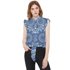 Mandela Flower Frill Detail Shirt