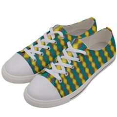 Native American Pattern Women s Low Top Canvas Sneakers by ExtraGoodSauce