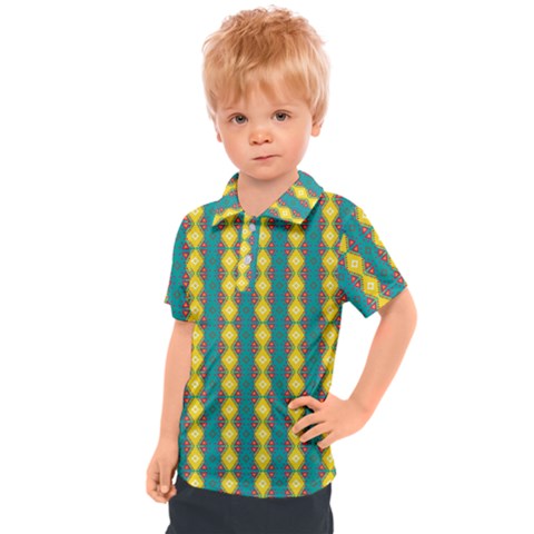 Native American Pattern Kids  Polo Tee by ExtraAwesomeSauce