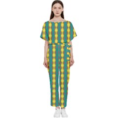 Native American Pattern Batwing Lightweight Jumpsuit