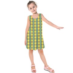 Native American Pattern Kids  Sleeveless Dress by ExtraGoodSauce