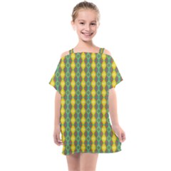 Native American Pattern Kids  One Piece Chiffon Dress by ExtraAwesomeSauce