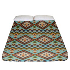 Native American Pattern Fitted Sheet (king Size) by ExtraGoodSauce