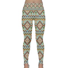 Native American Pattern Lightweight Velour Classic Yoga Leggings by ExtraGoodSauce