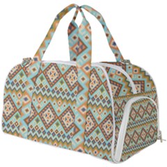 Native American Pattern Burner Gym Duffel Bag by ExtraGoodSauce