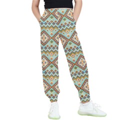 Native American Pattern Kids  Elastic Waist Pants