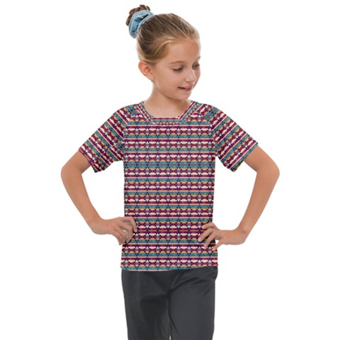 Native American Pattern Kids  Mesh Piece Tee by ExtraAwesomeSauce