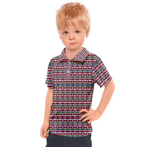 Native American Pattern Kids  Polo Tee by ExtraAwesomeSauce