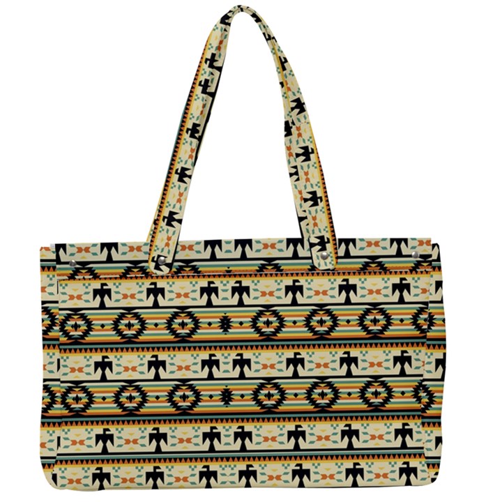 Native American Pattern Canvas Work Bag