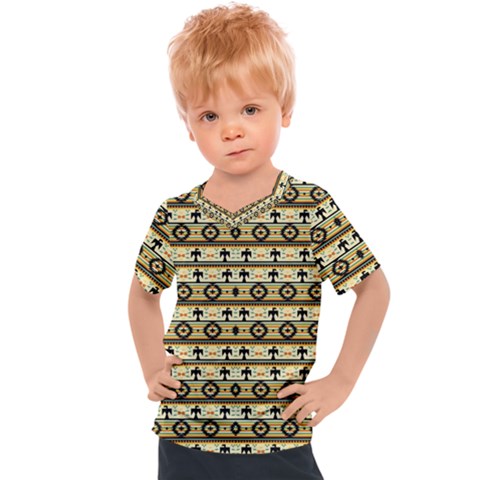 Native American Pattern Kids  Sports Tee by ExtraGoodSauce