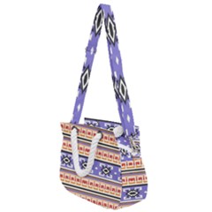 Native American Pattern Rope Handles Shoulder Strap Bag by ExtraAwesomeSauce