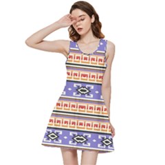 Native American Pattern Inside Out Racerback Dress