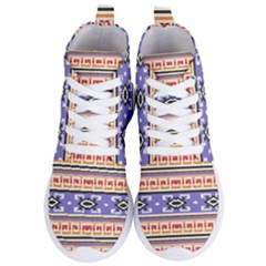 Native American Pattern Women s Lightweight High Top Sneakers by ExtraGoodSauce