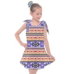 Native American Pattern Kids  Tie Up Tunic Dress by ExtraAwesomeSauce