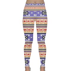 Native American Pattern Lightweight Velour Classic Yoga Leggings by ExtraGoodSauce