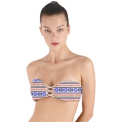 Native American Pattern Twist Bandeau Bikini Top by ExtraAwesomeSauce