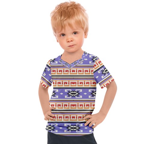 Native American Pattern Kids  Sports Tee by ExtraGoodSauce