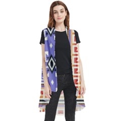 Native American Pattern Sleeveless Chiffon Waistcoat Shirt