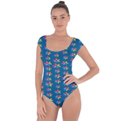 Rainbowcolor Short Sleeve Leotard  by Sparkle