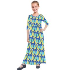 Catmoon Kids  Quarter Sleeve Maxi Dress