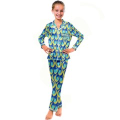 Catmoon Kid s Satin Long Sleeve Pajamas Set