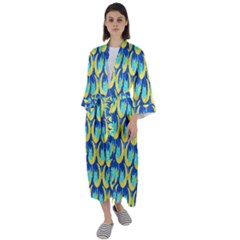 Catmoon Maxi Satin Kimono