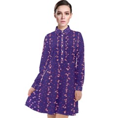 Sparkles Long Sleeve Chiffon Shirt Dress by Sparkle