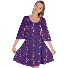 Sparkles Velour Kimono Dress