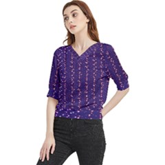 Sparkles Quarter Sleeve Blouse