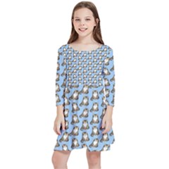 Cats Catty Kids  Quarter Sleeve Skater Dress