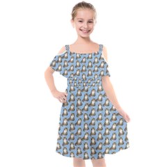 Cats Catty Kids  Cut Out Shoulders Chiffon Dress by Sparkle