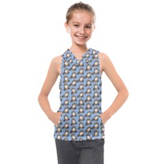 Cats Catty Kids  Sleeveless Hoodie by Sparkle