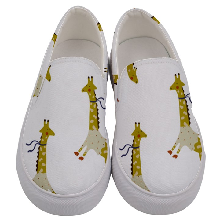 Giraffes Men s Canvas Slip Ons