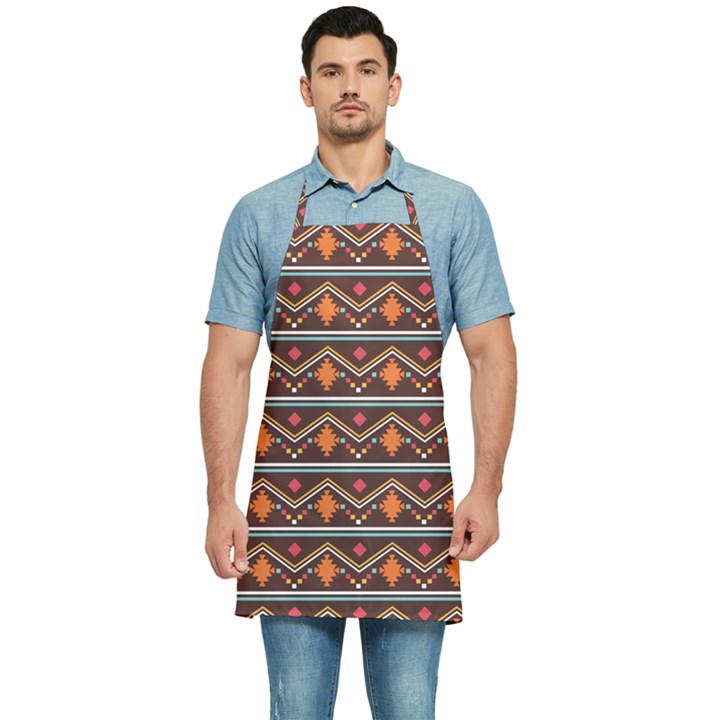 Native American Pattern Kitchen Apron