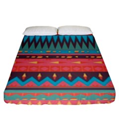 Native American Pattern Fitted Sheet (king Size) by ExtraAwesomeSauce