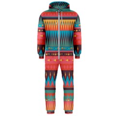 Native American Pattern Hooded Jumpsuit (men)  by ExtraGoodSauce