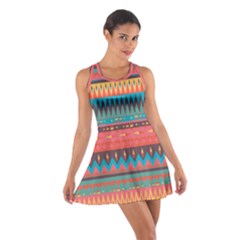 Native American Pattern Cotton Racerback Dress