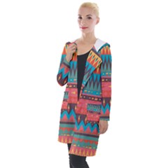 Native American Pattern Hooded Pocket Cardigan by ExtraGoodSauce