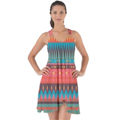 Native American Pattern Show Some Back Chiffon Dress by ExtraGoodSauce