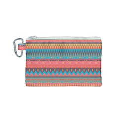 Native American Pattern Canvas Cosmetic Bag (small) by ExtraAwesomeSauce