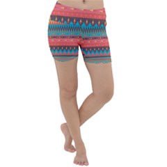 Native American Pattern Lightweight Velour Yoga Shorts by ExtraGoodSauce